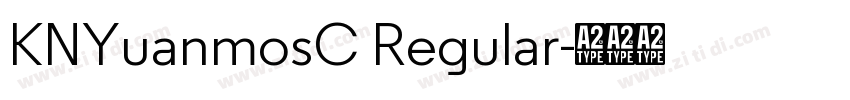 KNYuanmosC Regular字体转换